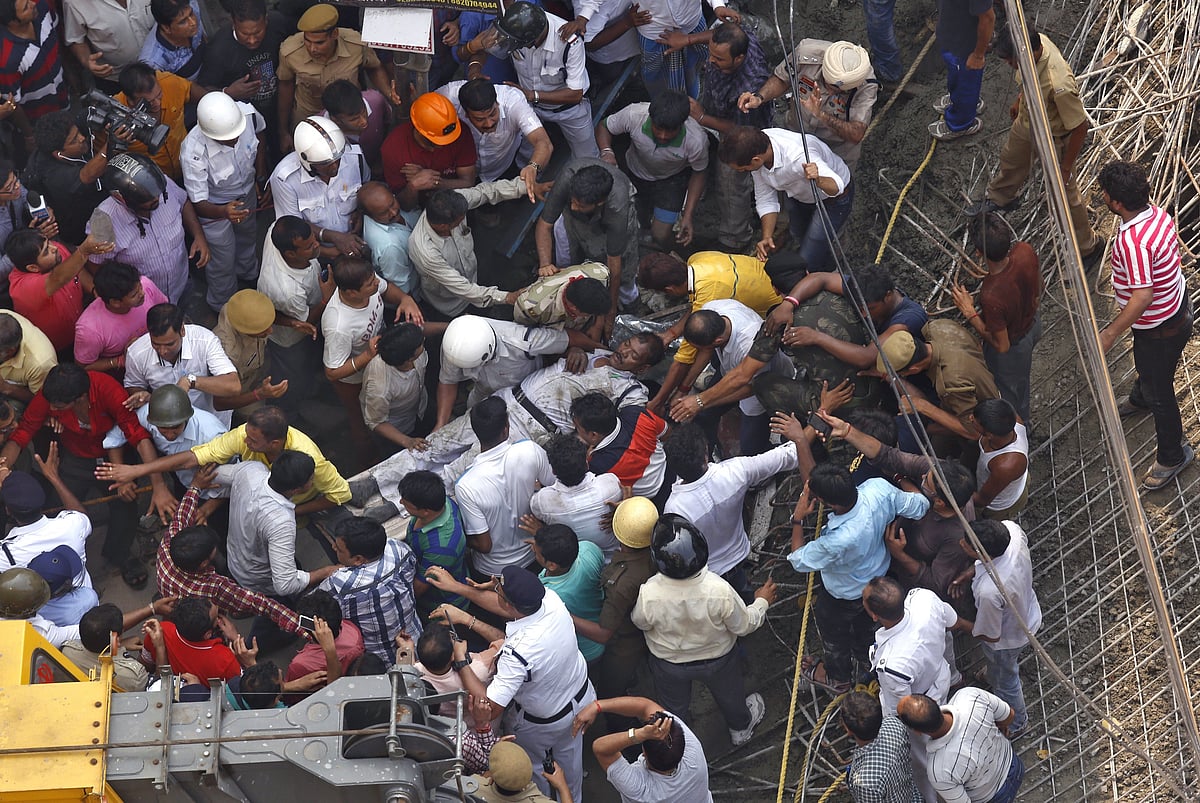 Scores trapped as flyover collapses in Kolkata