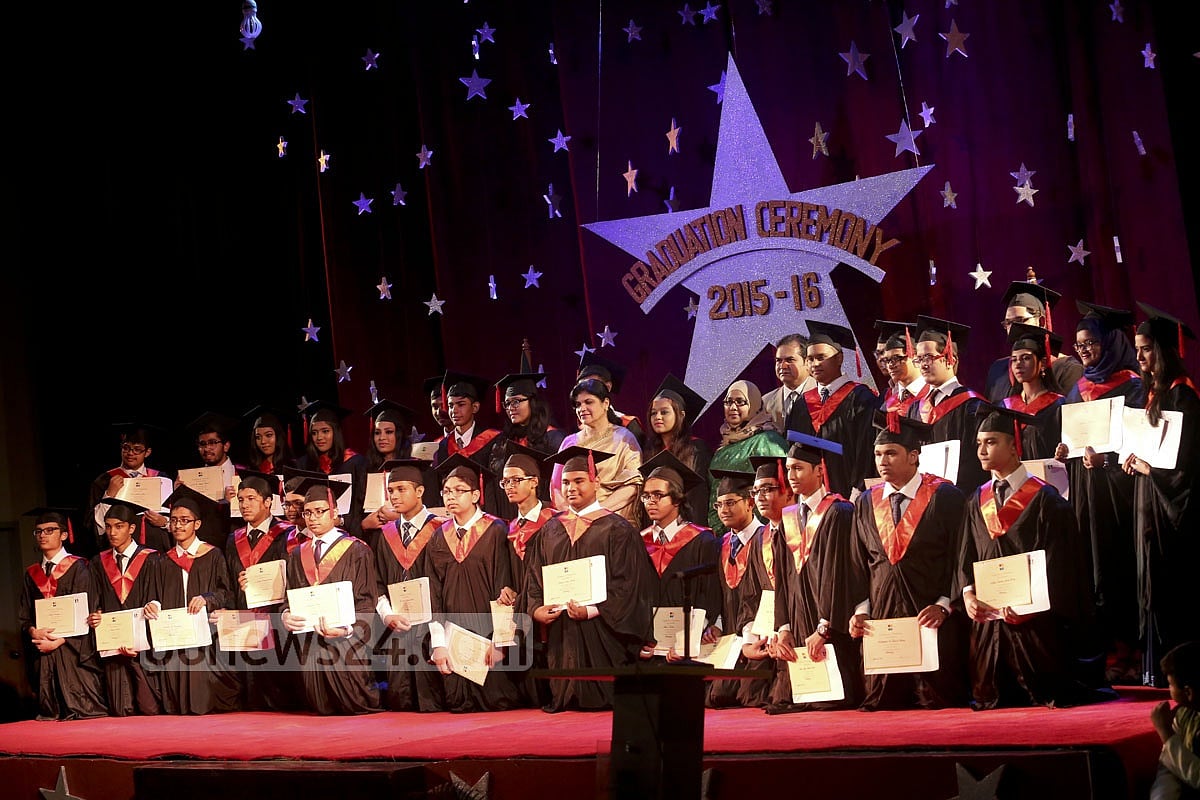 Graduation ceremony at Scholastica