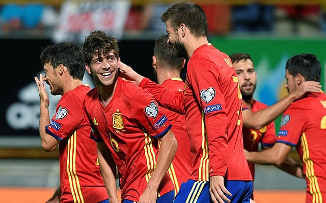 Ruthless Spain maul Liechtenstein to lay down marker