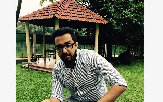 Ibrahim posted this photo of him visiting Holey Artisan Bakery in Gulshan in June, 2015. 