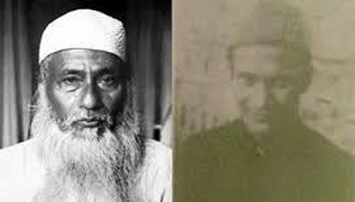আওয়ামী লীগের প্রথম সভাপতি মওলানা আবদুল হামিদ খান ভাসানী ও সাধারণ সম্পাদক শামসুল হক 