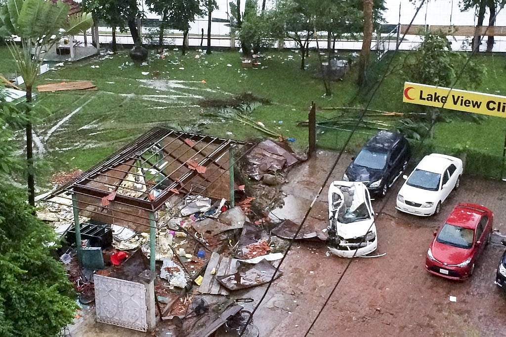 The restaurant, once frequented by foreign diners and wealthy locals, was left in a devastated state. 