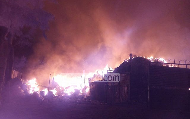 Fire guts five warehouses with garment leftover clothes in Ashulia