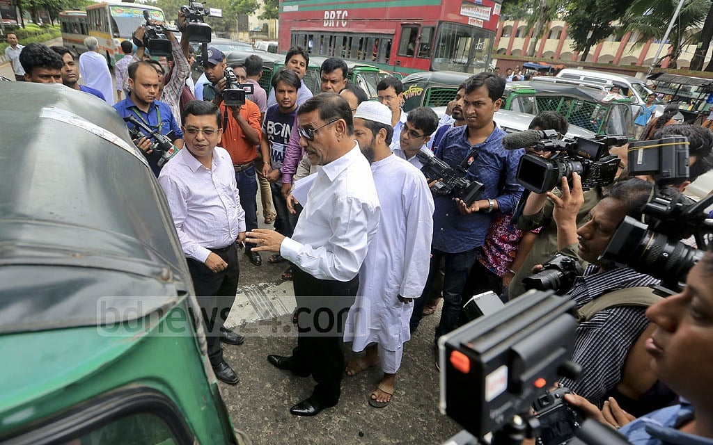 Obaidul Quader at BRTA mobile court