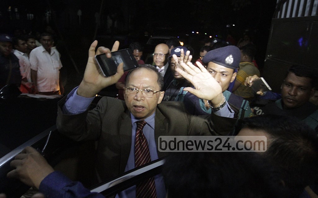 Before leaving Bangladesh on Oct 13, 2017 Justice SK Sinha said he was 'not sick, but embarrassed' at the criticism by the ruling Awami League. 
