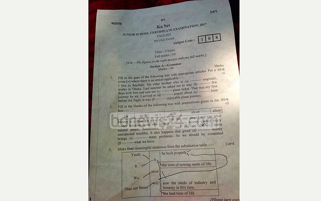 Original English paper-2 question Original English paper-2 question
