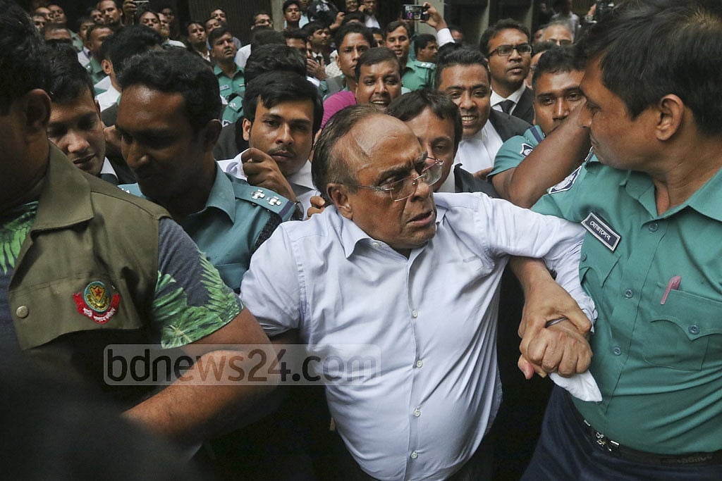 Mainul Hosein was arrested on charges of defaming a journalist in 2018.   