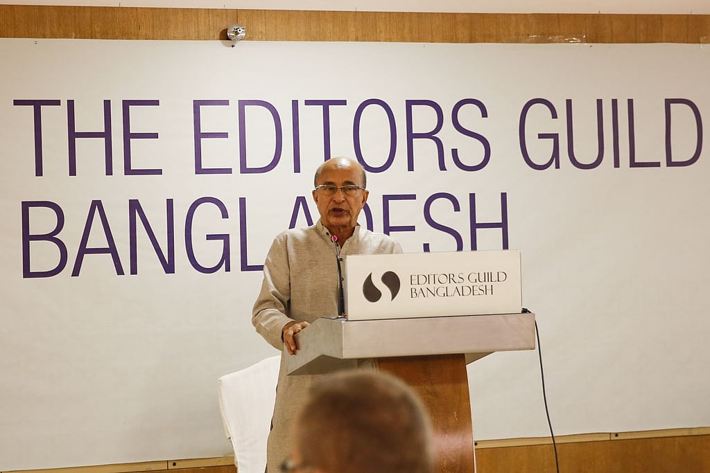 The Prime Minister’s Power, Energy and Mineral Resources Adviser Tawfiq-e-Elahi Chowdhury speaking in the first public function of the Editors Guild, Bangladesh at a Dhaka hotel on Wednesday. The Prime Minister’s Power, Energy and Mineral Resources Adviser Tawfiq-e-Elahi Chowdhury speaking in the first public function of the Editors Guild, Bangladesh at a Dhaka hotel on Wednesday.