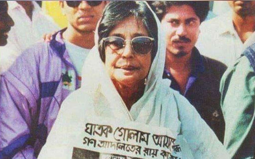 শহীদ জননী জাহানারা ইমাম, যার নেতৃত্বে শুরু হয় একাত্তরের যুদ্ধাপরাধীদের বিচার দাবির আন্দোলন ফাইল ছবি