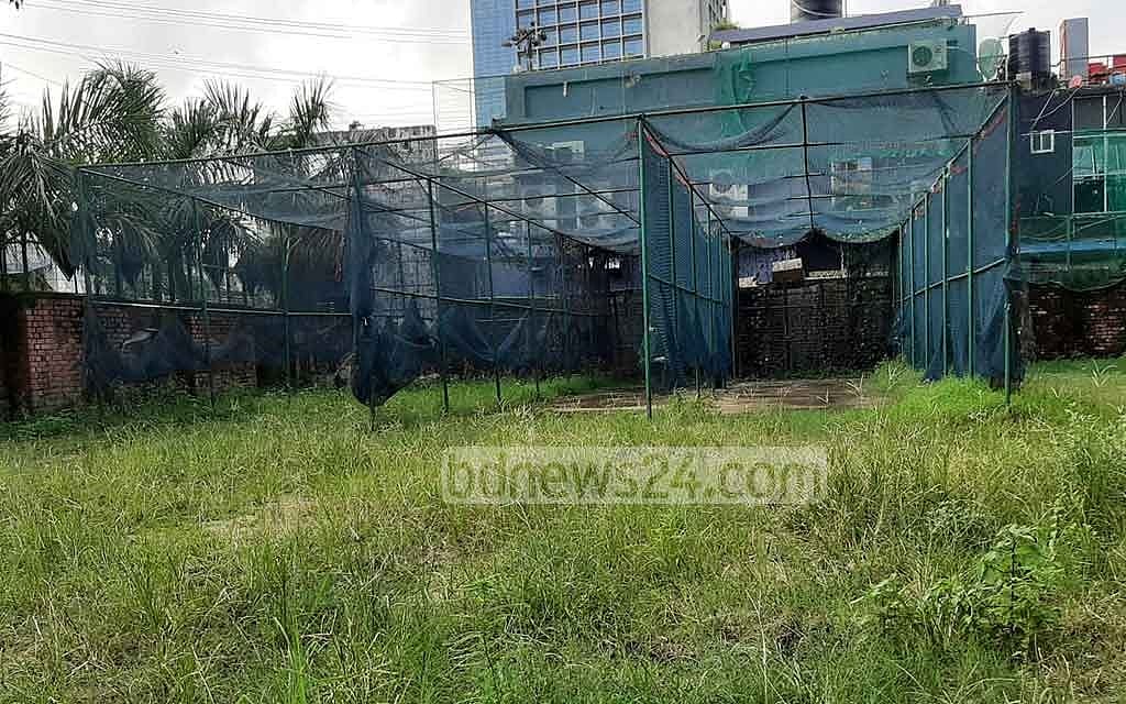 Cricket practice net at MA Aziz Stadium was shut due to the coronavirus pandemic. Players have now returned to the ground but they have been unable to use the net as a voluntary organisation has parked its ambulance nearby. 
