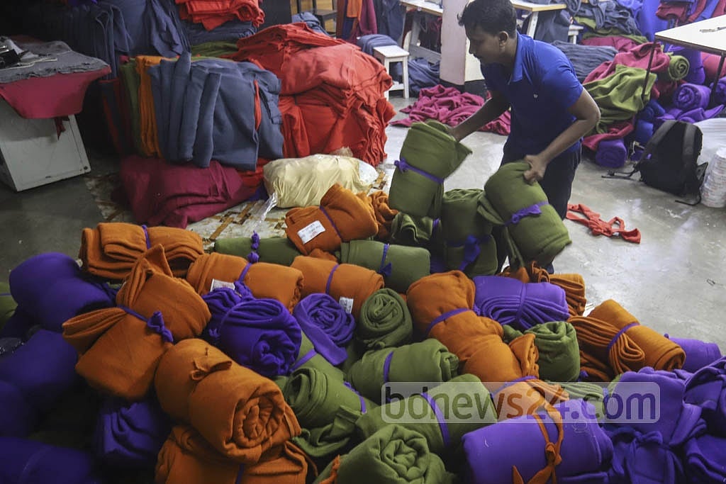 Volunteer Tahmina Akhter said 1,500 blankets have been handed over to the Coast Guard in two phases in October. 