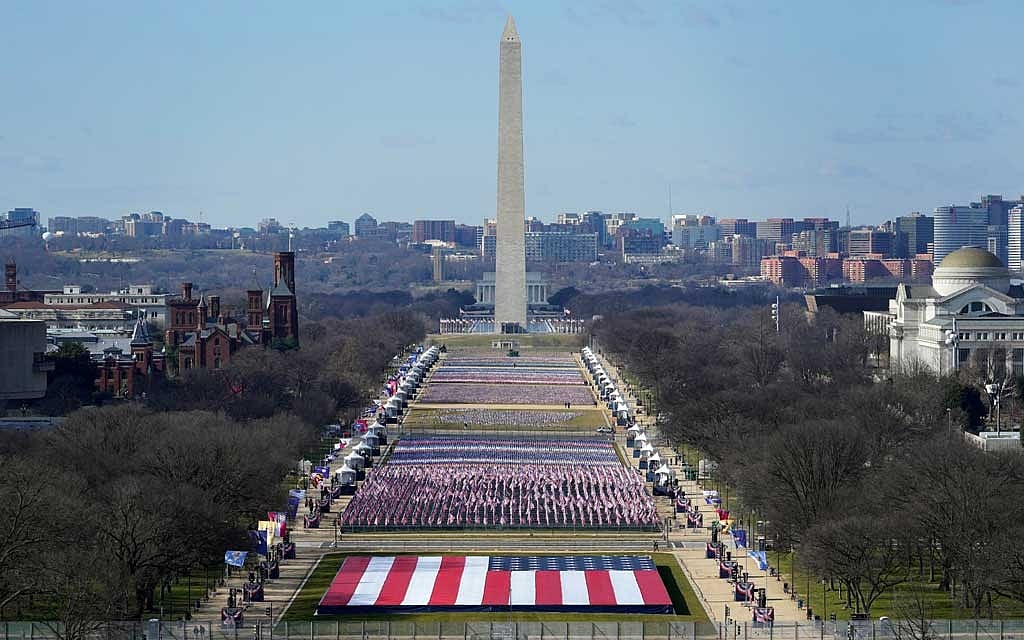 A view of the National Mall ahead of the 59th Presidential Inauguration in Washington, DC, US January 19, 2021. REUTERS 