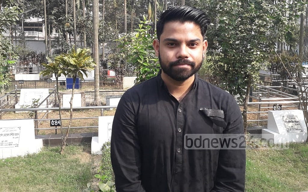 Saquib Rahman, son of slain Col Quadrat Elahi Rahman Shafique. 