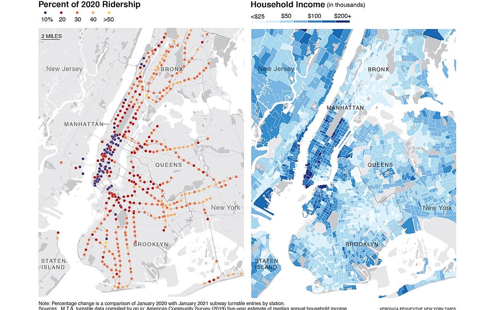 How coronavirus has changed New York City transit