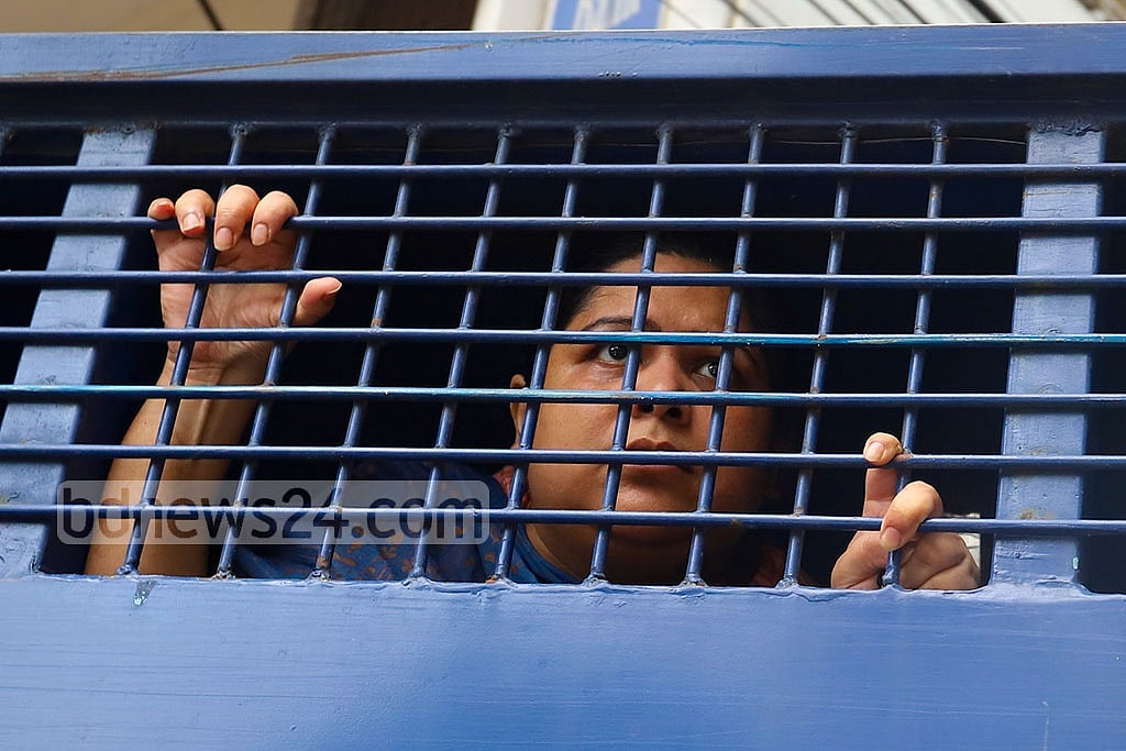  May 18, 2021: Rozina Islam, a senior correspondent of the daily Prothom Alo, was sent to jail after she was arrested on charges of 'stealing' government documents. She was released on bail afterwards amid condemnation from media activists and rights groups. Photo: Asif Mahmud Ove  May 18, 2021: Rozina Islam, a senior correspondent of the daily Prothom Alo, was sent to jail after she was arrested on charges of 'stealing' government documents. She was released on bail afterwards amid condemnation from media activists and rights groups. Photo: Asif Mahmud Ove