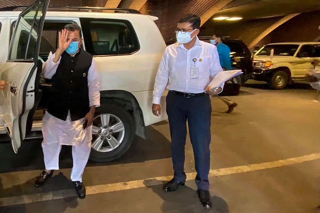 Jun 03, 2021: Finance Minister AHM Mustafa Kamal arrives in parliament to unveil a national budget worth over Tk 6 trillion to set Bangladesh on the path to economic recovery, while protecting lives and livelihoods during the coronavirus pandemic. Jun 03, 2021: Finance Minister AHM Mustafa Kamal arrives in parliament to unveil a national budget worth over Tk 6 trillion to set Bangladesh on the path to economic recovery, while protecting lives and livelihoods during the coronavirus pandemic.