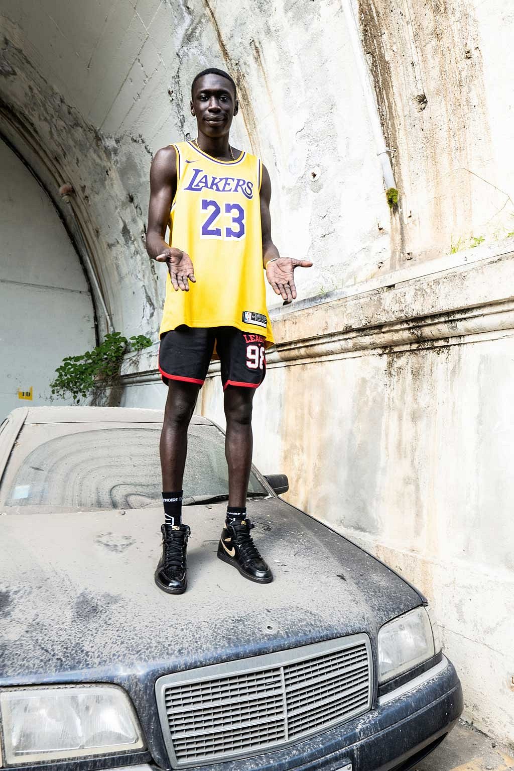 An undated photo provided by Giorgio Galimberti of Khabane Lame, 21, a digital creator who has had a meteoric rise on TikTok. The former factory worker in Italy has become the fastest-growing content creator on TikTok. (Giorgio Galimberti via The New York Times) 