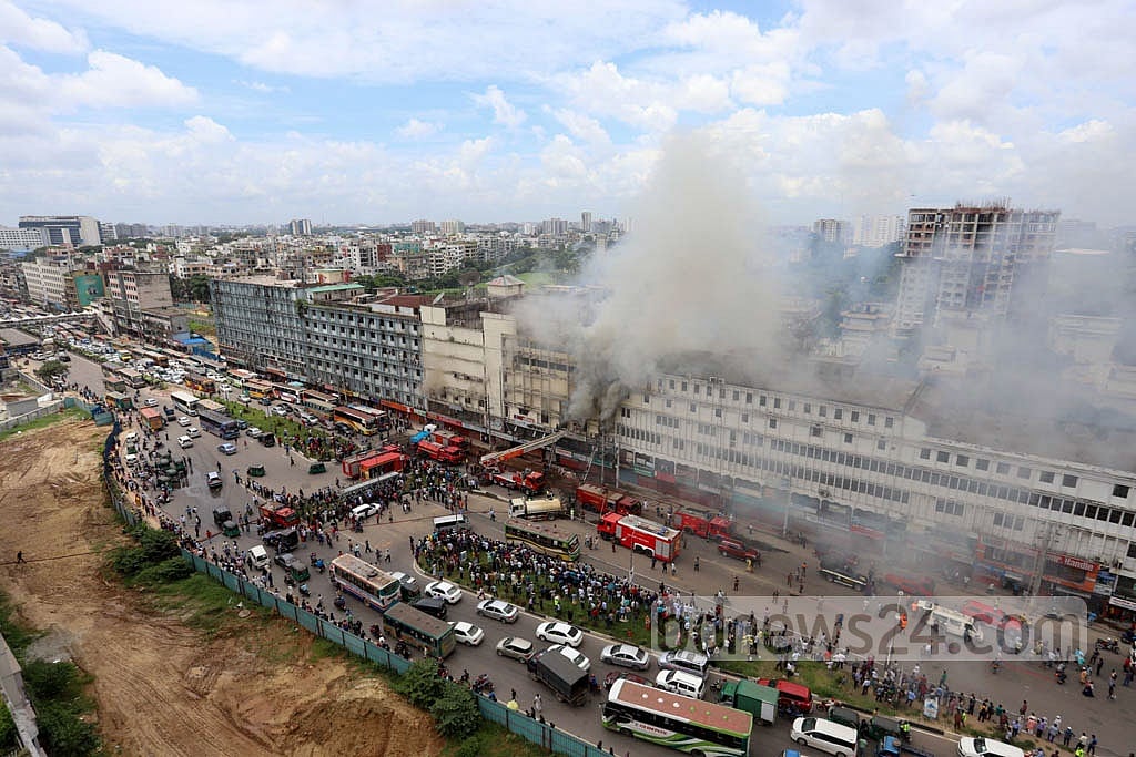 Fire at Banani building
