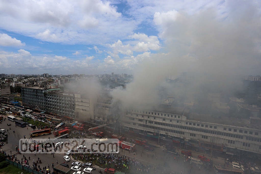 Fire at Banani building
