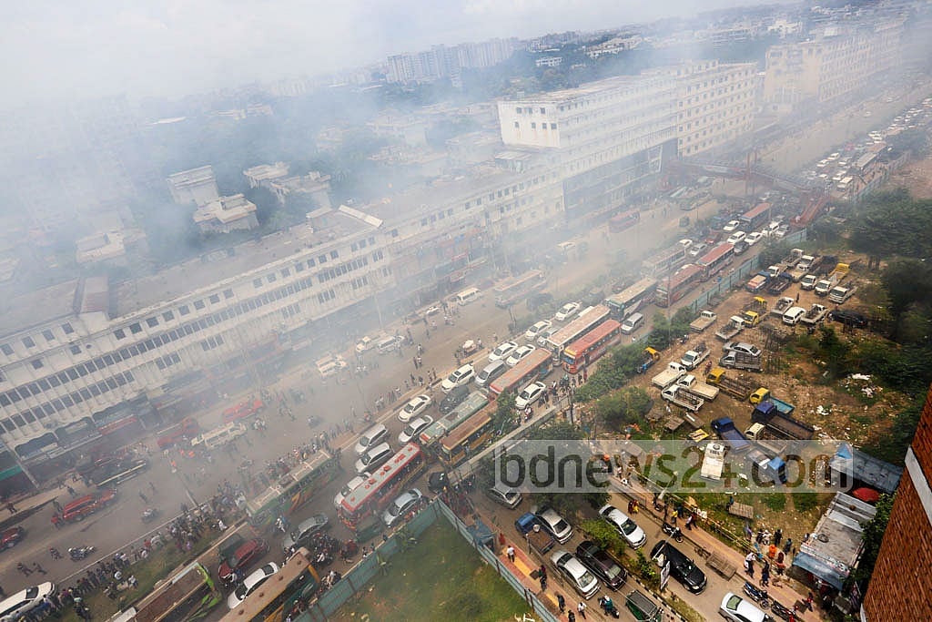 Fire at Banani building
