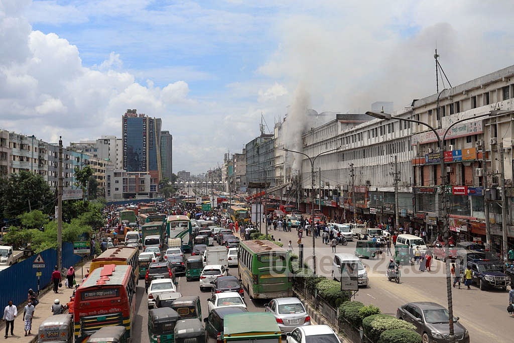 Fire at Banani building