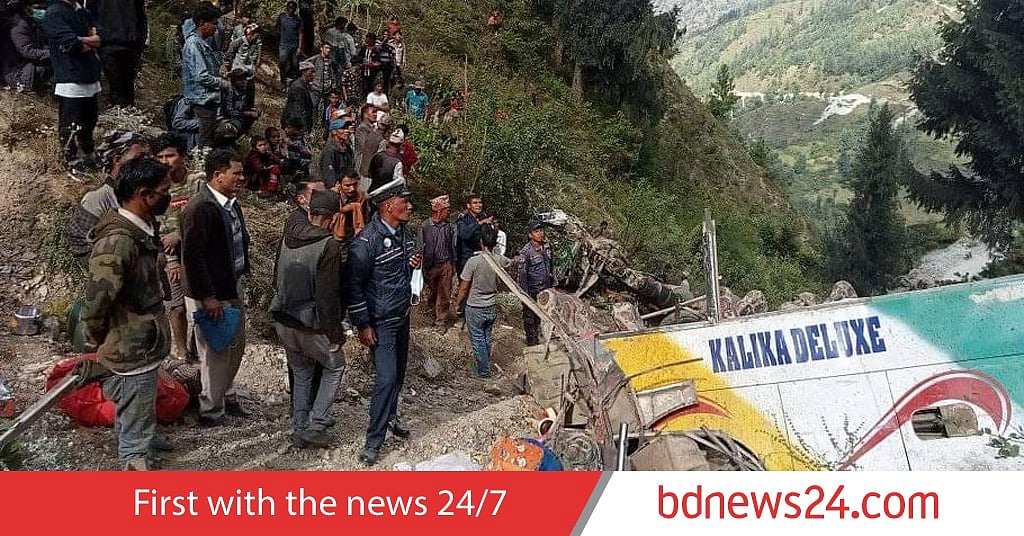 32 dead as bus plunges into river in Nepal