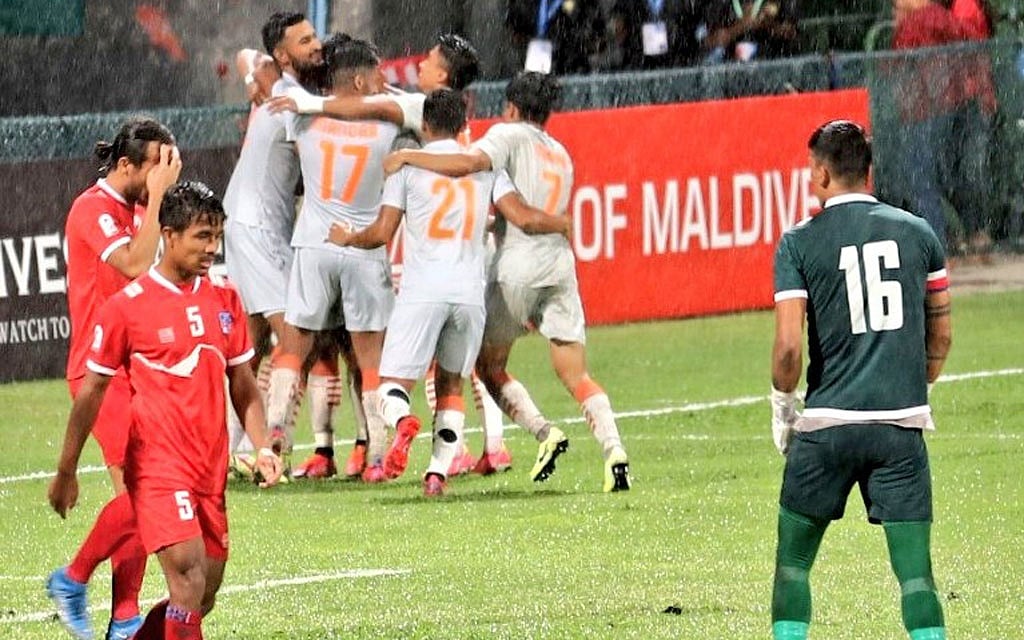 নেপালকে হারিয়ে সাফে ভারতের অষ্টম