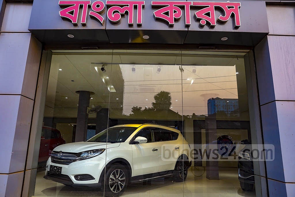 A few SUVs are seen in the showroom of Bangla Cars in Tejgaon Industrial Area of Dhaka. Photo: Mahmud Zaman Ovi 