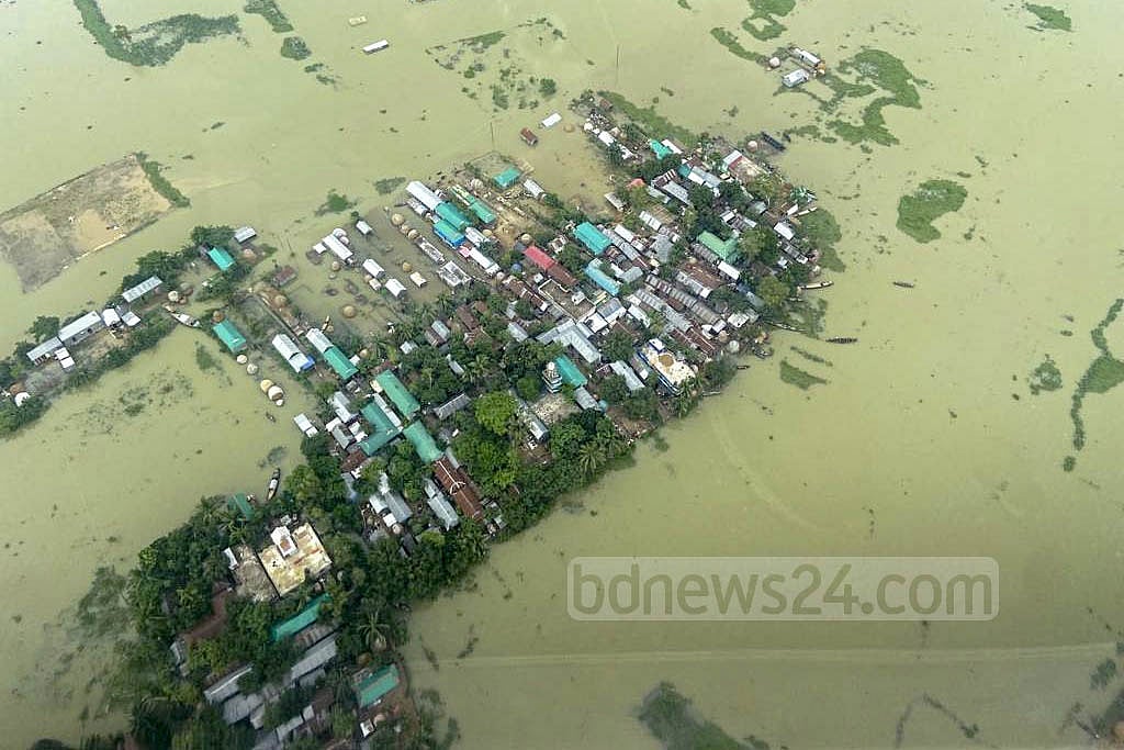 গত বছর নজিরবিহীন বন্যা দেখেছিল সিলেট ও সুনামগঞ্জ ফাইল ছবি: কামাল হোসেন তালুকদার